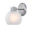 Westinghouse Fixture Wall 60W Dorney, Brushed Nickel Frosted Glassobe Glass 6124700 - alternate 6